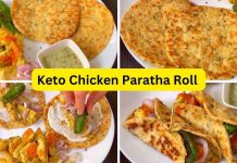 Low Carb Chicken Paratha Roll Low Carb Chicken Paratha Roll